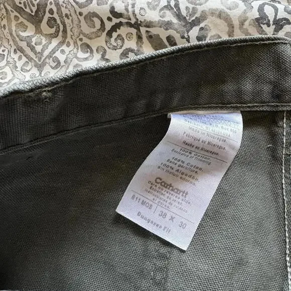 GREEN vintage Carhartt carpenter pants - Picture 4 of 4